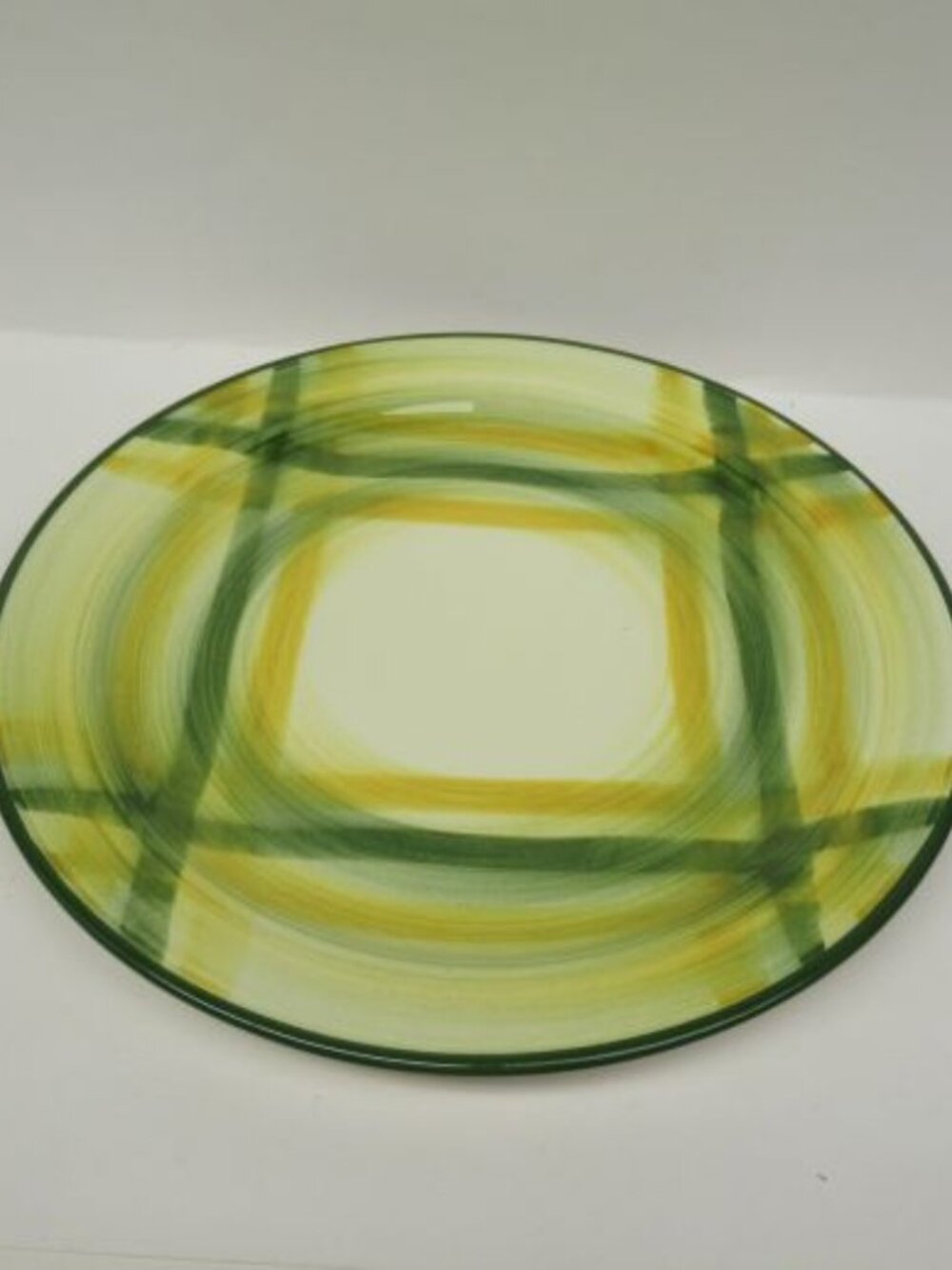 Metlox Vernonware GINGHAM 9 3/4 Inch Luncheon Plate, Made In U.S.A.